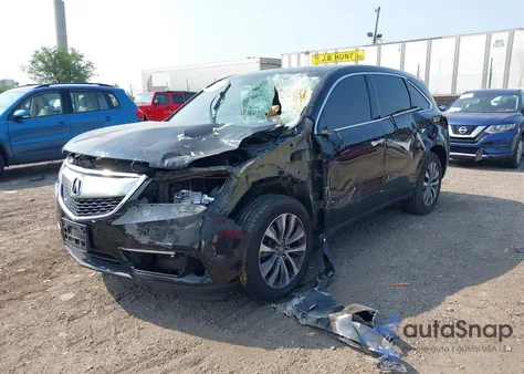 2014 Acura Mdx Technology Package z USA, uszkodzony, nr VIN 5FRYD4H46EB036255